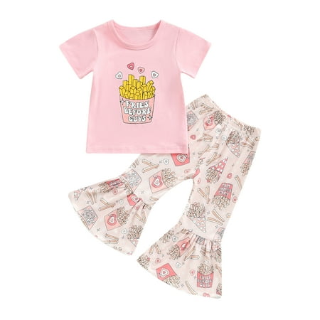 Qtinghua Toddler Baby Girls Valentine s Day Outfits Letter Print Short Sleeve T-shirt and Flared Pants Set Pink 2-3 Years
Qtinghua Toddler Baby Girls Valentine s Day Outfits Letter Print Short Sleeve T-shirt and Flared Pants Set Pink 2-3 Years