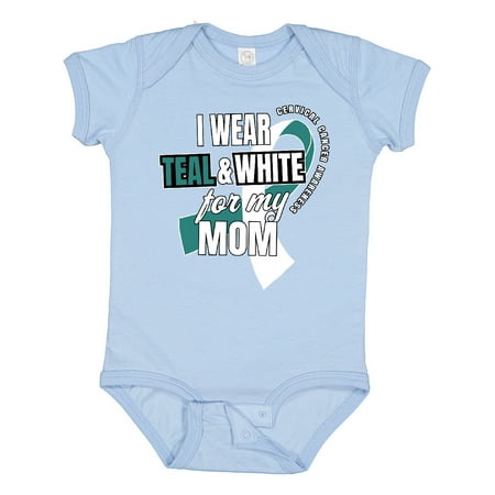 Inktastic I Wear Teal and White for My Mom Cervical Cancer Awareness Gift Baby Boy or Baby Girl Bodysuit
Inktastic I Wear Teal and White for My Mom Cervical Cancer Awareness Gift Baby Boy or Baby Girl Bodysuit