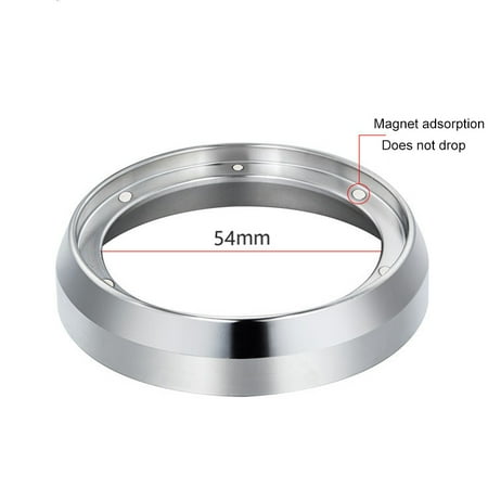 54mm Espresso Dosing Funnel Stainless Steel Coffee Dosing Ring with Magenet Compatible With 54/51mm Portafilter
54mm Espresso Dosing Funnel Stainless Steel Coffee Dosing Ring with Magenet Compatible With 54/51mm Portafilter