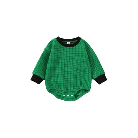jaweiwi Baby Boy Girl Jumpsuit Solid Color Long Sleeves Round Neck Diamond Quilted Romper Bodysuit
jaweiwi Baby Boy Girl Jumpsuit Solid Color Long Sleeves Round Neck Diamond Quilted Romper Bodysuit