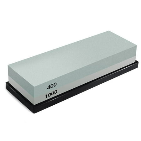 Whetstone 2-IN-1 Sharpening Stone 400/1000 Grit Waterstones Knife Sharpener Rubber Stone Holder Included
Whetstone 2-IN-1 Sharpening Stone 400/1000 Grit Waterstones Knife Sharpener Rubber Stone Holder Included