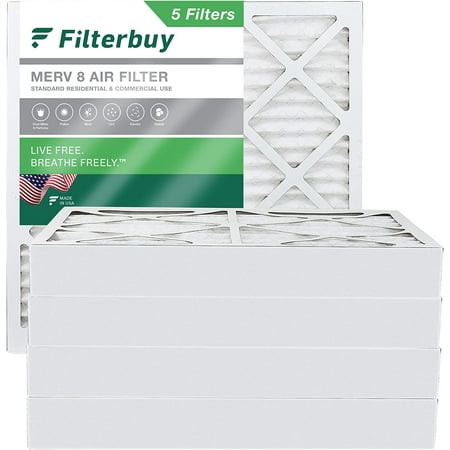 Filterbuy 23.5x23.5x4 MERV 8 Pleated HVAC AC Furnace Air Filters (5-Pack)
Filterbuy 23.5x23.5x4 MERV 8 Pleated HVAC AC Furnace Air Filters (5-Pack)