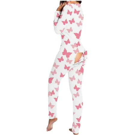 Listenwind Womens Button-down Front Functional Buttoned Flap Adults Pajamas One Piece Sleepwear Jumpsuit Thermal Underwear Set
Listenwind Womens Button-down Front Functional Buttoned Flap Adults Pajamas One Piece Sleepwear Jumpsuit Thermal Underwear Set