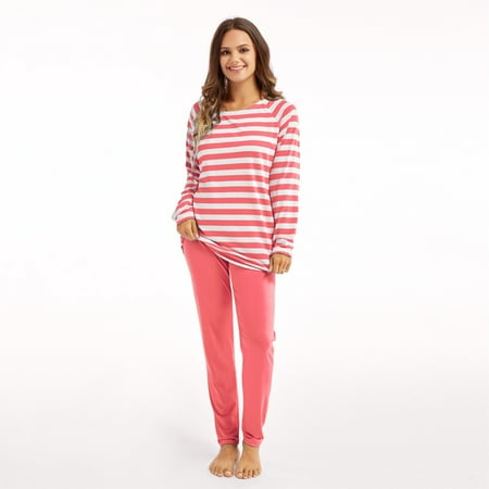 WANYNG pajamas for women Striped Pajamas Set Long Sleeve Tops And Pants Joggers Loungewear Soft Sleepwear womens fall fashion 2022 Pink L
WANYNG pajamas for women Striped Pajamas Set Long Sleeve Tops And Pants Joggers Loungewear Soft Sleepwear womens fall fashion 2022 Pink L