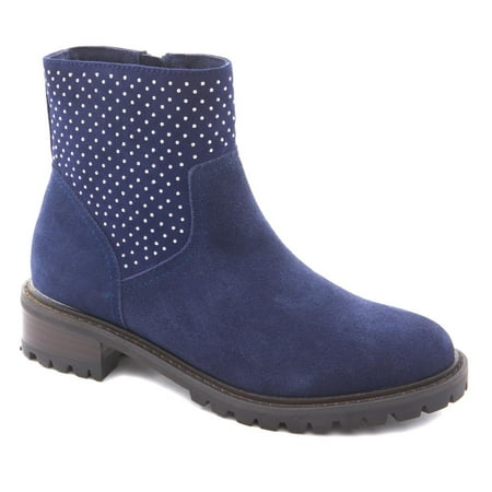 Steven Natural Comfort Latte Suede Studded Bootie