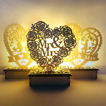 Wirlsweal LED Night Light Creative Shape Soft Lighting Battery Powered Smooth Edge Hollow-out Design 3 Styles Rustic LED Bedside Lamp Wedding Party Decoration Home Supplies
Wirlsweal LED Night Light Creative Shape Soft Lighting Battery Powered Smooth Edge Hollow-out Design 3 Styles Rustic LED Bedside Lamp Wedding Party Decoration Home Supplies