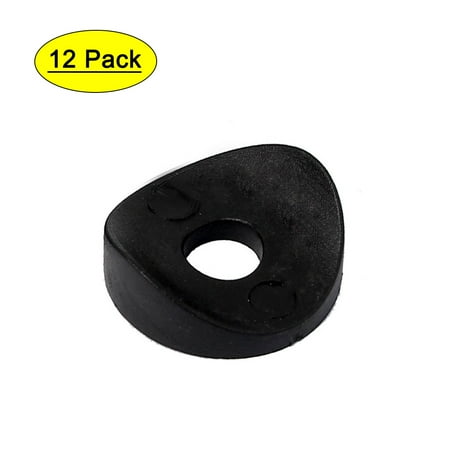 25mm x 8mm x 9mm Plastic Machine Round Spring Deck Washers Fastener Black 12 Pcs