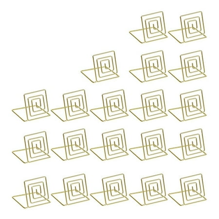 Geieold 20 Pack Wedding Card Holder Memo Holder Photo Holder Table Number Holder Label Holder(Gold)
Geieold 20 Pack Wedding Card Holder Memo Holder Photo Holder Table Number Holder Label Holder(Gold)