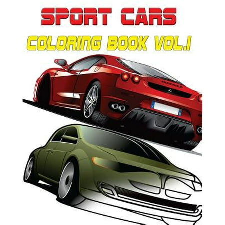 Sport Cars Coloring Book Vol.1: Design Coloring Book, Coloring Book