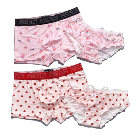 Sexy Couple Underwear Set Heart Lace Panties for Lover Ice Silk Underpants Couple Man Shorts Women Underwear Lovers Under
Sexy Couple Underwear Set Heart Lace Panties for Lover Ice Silk Underpants Couple Man Shorts Women Underwear Lovers Under