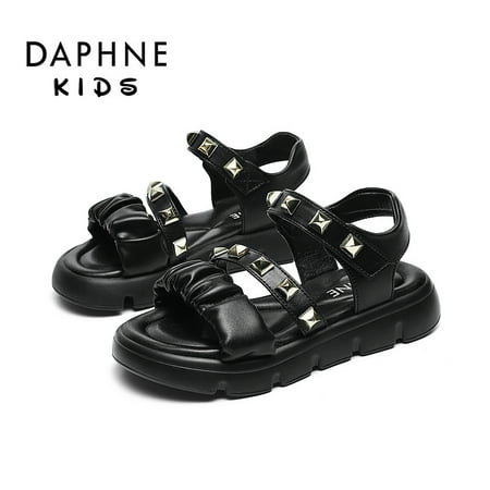 DAPHNE Girls Elegant Rivets Decoration Sandals Lightweight Non-slip Soft Sole Kids Shoes For Summer
DAPHNE Girls Elegant Rivets Decoration Sandals Lightweight Non-slip Soft Sole Kids Shoes For Summer