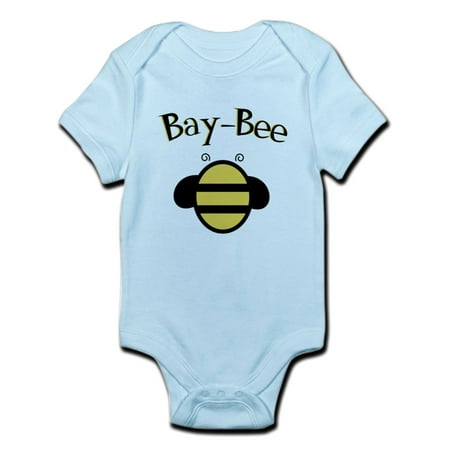 CafePress - Bay Bee Baby Bumblebee Infant Bodysuit - Baby Light Bodysuit