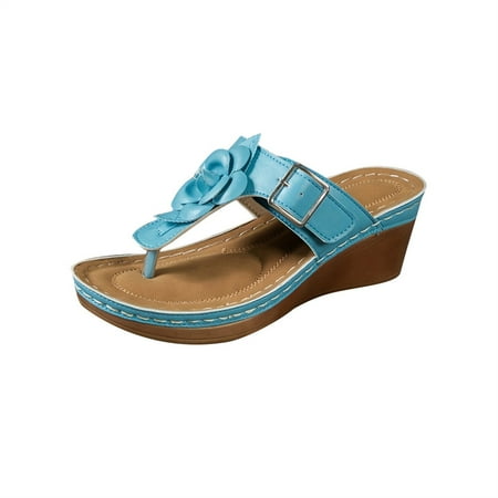 LWVITH Clearance! Women s Arch Support Orthotic Sandals Comfortable Walking Orthopedic Thong Sandals Blue 6.5
LWVITH Clearance! Women s Arch Support Orthotic Sandals Comfortable Walking Orthopedic Thong Sandals Blue 6.5