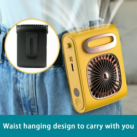 Portable Waist Clip Fan 3 Speeds Clip On Waist Fan USB Handheld Fan Hands-free Belt Fan forJobsite Farm Fishing Gardening And M
Portable Waist Clip Fan 3 Speeds Clip On Waist Fan USB Handheld Fan Hands-free Belt Fan forJobsite Farm Fishing Gardening And M