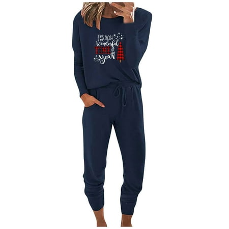 Randolph Women s Casual Home Christmas Print Long-Sleeved Trouser Suit Women
Randolph Women s Casual Home Christmas Print Long-Sleeved Trouser Suit Women