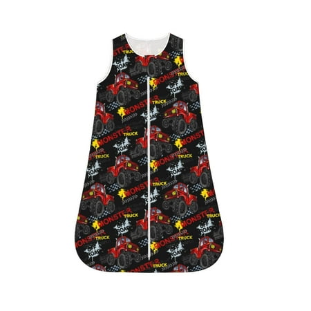 Fotbe Monster Truck Pattern Sleep Sack - Baby Wearable Blanket with Zipper Extra Soft Cotton Sleeveless Sleeping Bag for Infants-Large 
Fotbe Monster Truck Pattern Sleep Sack - Baby Wearable Blanket with Zipper Extra Soft Cotton Sleeveless Sleeping Bag for Infants-Large