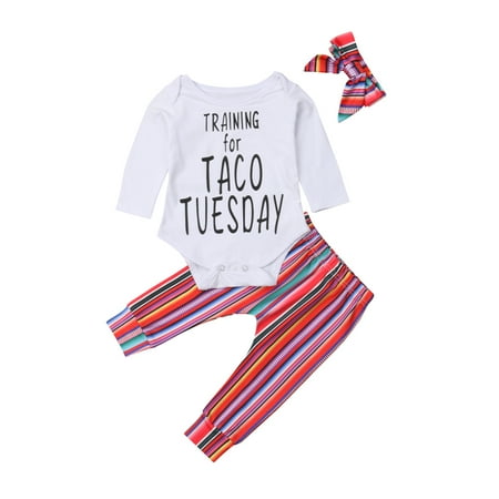 Qtinghua 3Pcs Infant Baby Girl Long Sleeve Letter Print Romper Top Striped Pants Headband Spring Autumn Clothes
Qtinghua 3Pcs Infant Baby Girl Long Sleeve Letter Print Romper Top Striped Pants Headband Spring Autumn Clothes