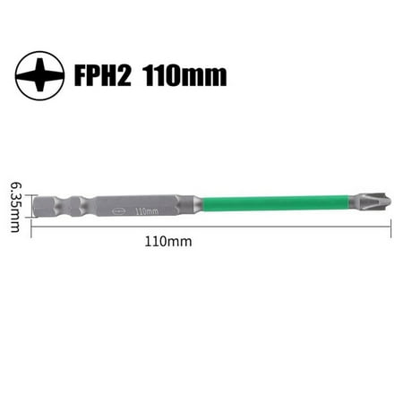 65mm 110mm Magnetic Special Slotted Cross Screwdriver Bit for Electrician FPH2
65mm 110mm Magnetic Special Slotted Cross Screwdriver Bit for Electrician FPH2