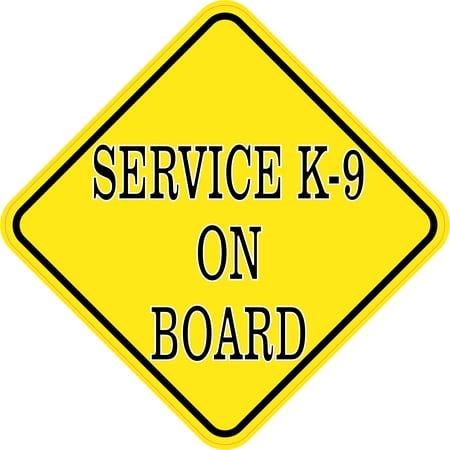 8in x 8in Service K-9 On Board Magnet