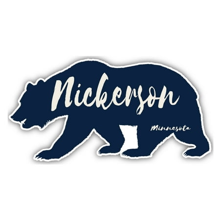 Nickerson Minnesota Souvenir 3x1.5-Inch Fridge Magnet Bear Design