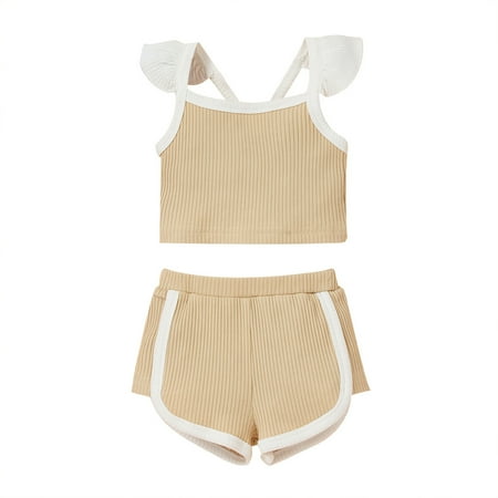 QWERTYU Newborn Infant Baby Toddler Sleeveless Cami Top and Shorts Set Clothing Set Outfits Summer for Girl 0-18M
QWERTYU Newborn Infant Baby Toddler Sleeveless Cami Top and Shorts Set Clothing Set Outfits Summer for Girl 0-18M