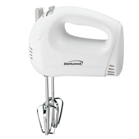 Brentwood 5-Speed Hand Mixer White