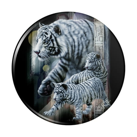 White Bengal Tigers Kitchen Refrigerator Locker Button Magnet