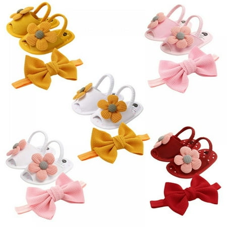 Newborn Baby Girls Sandals Shoes Cute Flower Breathable Anti-Slip Summer Shoes Sandals+ Bow Headband 0-18M
Newborn Baby Girls Sandals Shoes Cute Flower Breathable Anti-Slip Summer Shoes Sandals+ Bow Headband 0-18M