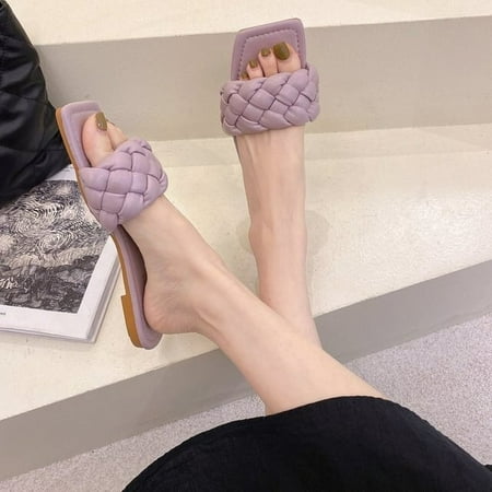 Solid color women s Slippers Braided Design Charm Open-toe Set Foot Vacation Beach Flat Sandals Casual Flip Flops Women Shoes
Solid color women s Slippers Braided Design Charm Open-toe Set Foot Vacation Beach Flat Sandals Casual Flip Flops Women Shoes