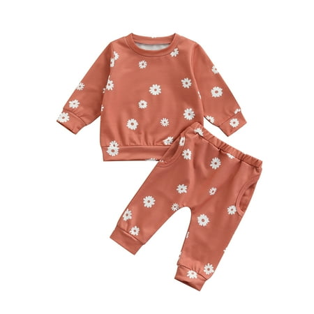 sdghg Baby Girls Fall Outfit Pants Set Long Sleeve Crewneck Flower Print Tops Shirt+Long Pants Toddler Casual Clothing
sdghg Baby Girls Fall Outfit Pants Set Long Sleeve Crewneck Flower Print Tops Shirt+Long Pants Toddler Casual Clothing