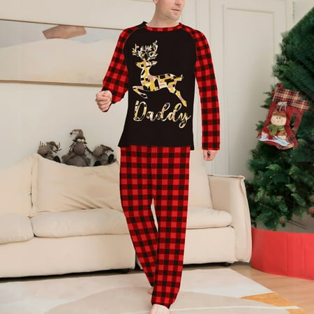 Christmas decorations Stocking stuffers Red Parent-Child Warm Christmas Suit Homewear Lattice Pajamas Long-Sleeved Trousers Two-Piece Set(Dad)
Christmas decorations Stocking stuffers Red Parent-Child Warm Christmas Suit Homewear Lattice Pajamas Long-Sleeved Trousers Two-Piece Set(Dad)