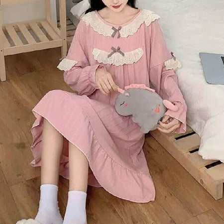 DanceeMangoo Spring Autumn Nightgowns & Sleepshirts Womens Long Cotton Sleepwear Home Nightshirt Women Causal Loose Ladies Long Women Dress
DanceeMangoo Spring Autumn Nightgowns & Sleepshirts Womens Long Cotton Sleepwear Home Nightshirt Women Causal Loose Ladies Long Women Dress