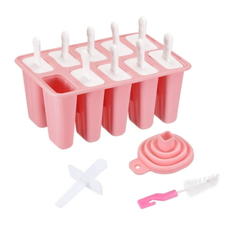 Uxcell Silicone Ice Pops Molds 10Pcs Homemade Ice Cream Mold Set with Sticks Funnel and Cleaning Brush for DIY Pink
Uxcell Silicone Ice Pops Molds 10Pcs Homemade Ice Cream Mold Set with Sticks Funnel and Cleaning Brush for DIY Pink