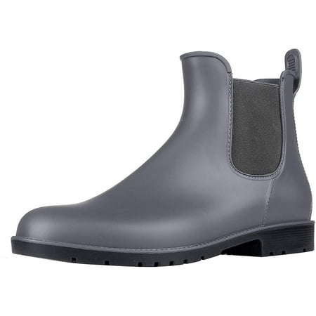 Yazi Women s Ankle Rain Boots Waterproof Chelsea Boots