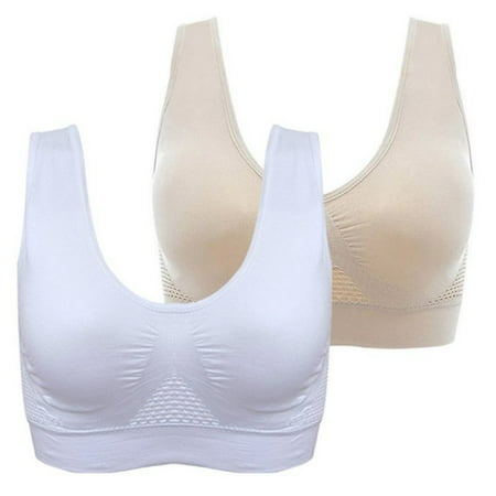 Valcatch Women s 2 Pack Seamless Comfortable Sports Bra with Removable Pads M-6XL
Valcatch Women s 2 Pack Seamless Comfortable Sports Bra with Removable Pads M-6XL