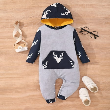 Hbdhejl Infant Baby Toddler Boys Romper Bodysuits Newborn Long Sleeve Christmas Deer Print Hooded Romper Jumpsuit Fall Winter Clothes Grey 3-6 Months
Hbdhejl Infant Baby Toddler Boys Romper Bodysuits Newborn Long Sleeve Christmas Deer Print Hooded Romper Jumpsuit Fall Winter Clothes Grey 3-6 Months