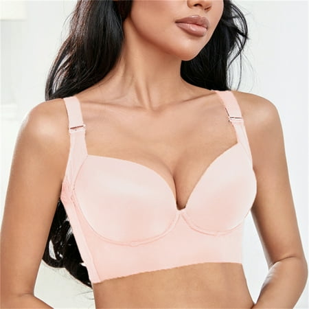 VOOPET Women Plus Size Bras Padded Push Up Deep Cup Bra Full Back Coverage Lingerie Seamless Underwear
VOOPET Women Plus Size Bras Padded Push Up Deep Cup Bra Full Back Coverage Lingerie Seamless Underwear