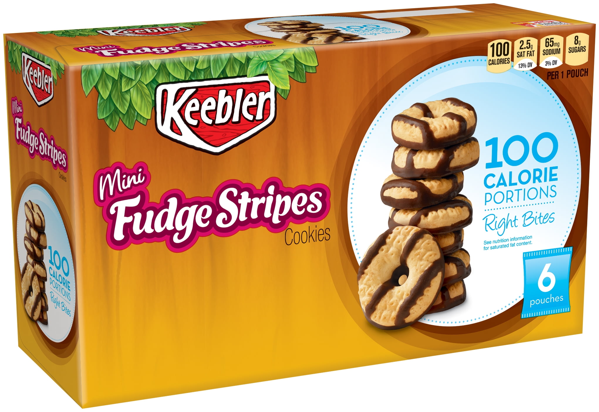 Keebler Fudge Stripes Mini Original Cookies 241.4 oz. Packs
