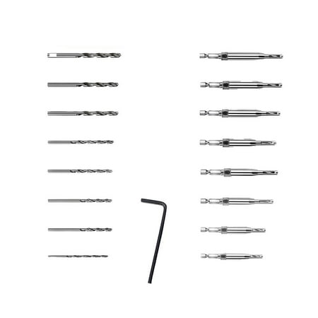 17Pcs Hinge Boring Kit High-Speed Steel Hinge Hole Punch Kit Self-Centering Bit Set Multipurpose Drill Bit Set for Woodworking Plank Door and Window Hinge
17Pcs Hinge Boring Kit High-Speed Steel Hinge Hole Punch Kit Self-Centering Bit Set Multipurpose Drill Bit Set for Woodworking Plank Door and Window Hinge
