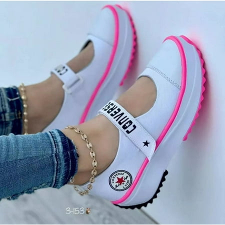 Women s Casual Breathable Walking Shoes Lady Fashion Mary Jane Sneakers Adjustable Lightweight Thick-soled Canvas Shoe
Women s Casual Breathable Walking Shoes Lady Fashion Mary Jane Sneakers Adjustable Lightweight Thick-soled Canvas Shoe