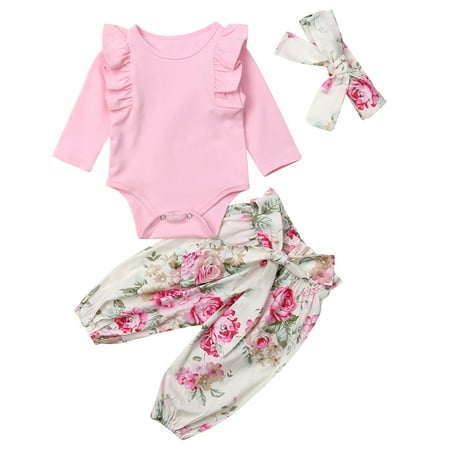 Infant Toddler Baby Girls Long Sleeve Bodsuit Romper With Floral Long Pant And Headband 3pcs Outfits
Infant Toddler Baby Girls Long Sleeve Bodsuit Romper With Floral Long Pant And Headband 3pcs Outfits