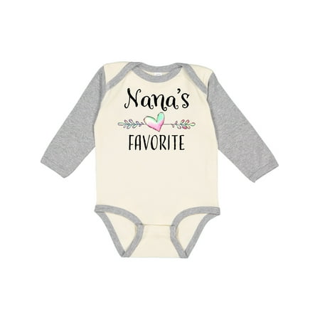 Inktastic Nana s Favorite- Heart Grandchild Gift Baby Boy or Baby Girl Long Sleeve Bodysuit
Inktastic Nana s Favorite- Heart Grandchild Gift Baby Boy or Baby Girl Long Sleeve Bodysuit
