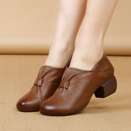 MIASHUI Women s Boots Toe Feet Heel Thick Round Leather Shoes Retro Cap Fashion Women s Boots Women Sneakers Shoes Wedges Women Shoes Casual
MIASHUI Women s Boots Toe Feet Heel Thick Round Leather Shoes Retro Cap Fashion Women s Boots Women Sneakers Shoes Wedges Women Shoes Casual