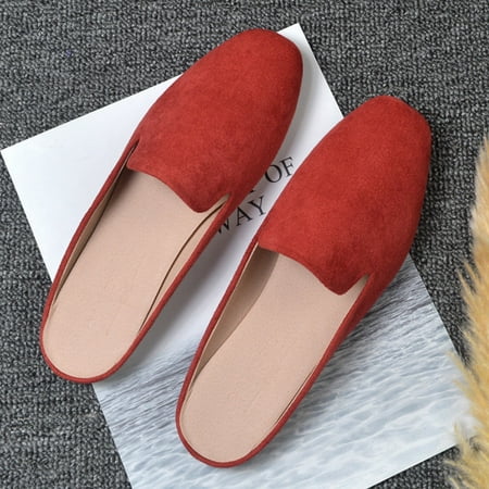 Cathalem Women s Spring And Autumn New Casual Comfortable Solid Color Flat Half Casual Dress Shoes for Women with Arch Support Red 7
Cathalem Women s Spring And Autumn New Casual Comfortable Solid Color Flat Half Casual Dress Shoes for Women with Arch Support Red 7