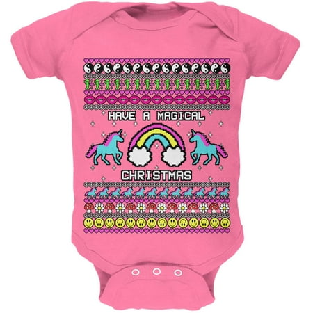 Retro 90s Rainbow Unicorn Magical Ugly Christmas Sweater Soft Baby One Piece Raspberry 18-24 M
Retro 90s Rainbow Unicorn Magical Ugly Christmas Sweater Soft Baby One Piece Raspberry 18-24 M