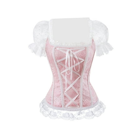 Dmagnates Women Mesh Splicing Corset Tops Ladies Solid Dragon Floral Pattern Square Collar Puff Short Sleeve Front Tie Up Slim Blouse
Dmagnates Women Mesh Splicing Corset Tops Ladies Solid Dragon Floral Pattern Square Collar Puff Short Sleeve Front Tie Up Slim Blouse