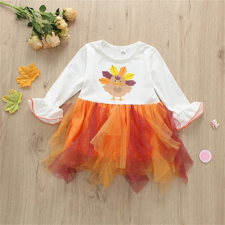 Hunpta Kids Toddler Baby Girls Boys Autumn Winter Print Turkey Thanksgiving Tulle Cotton Long Sleeve Princess Dress Clothes
Hunpta Kids Toddler Baby Girls Boys Autumn Winter Print Turkey Thanksgiving Tulle Cotton Long Sleeve Princess Dress Clothes