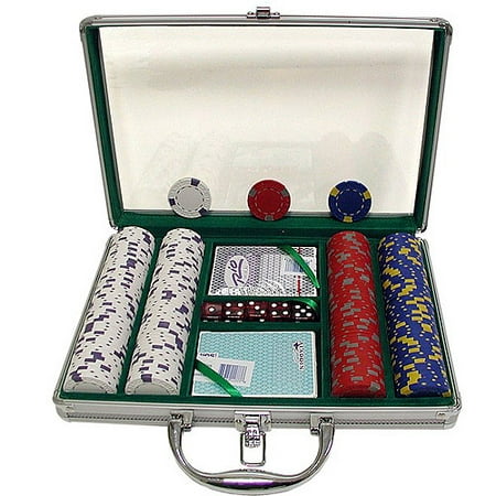 Trademark Poker 200 13 Gram Professional Clay Casino Chips with Clear Cover Aluminum Case