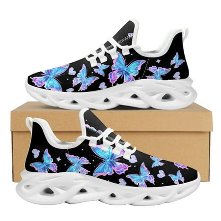 Vintage Shinning Butterflies Gradient Print Mesh Shoes for Women Lightweight Round Toe Platform Sneakers Size 35-46
Vintage Shinning Butterflies Gradient Print Mesh Shoes for Women Lightweight Round Toe Platform Sneakers Size 35-46