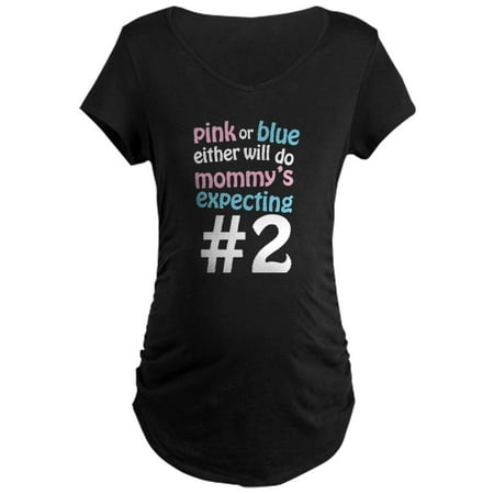 CafePress - Mommy s Expecting #2 Maternity Dark T Shirt - Maternity Dark T-Shirt